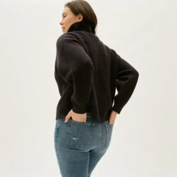 Everlane Felted Merino Half-zip Sweater - Picture 3 of 7
